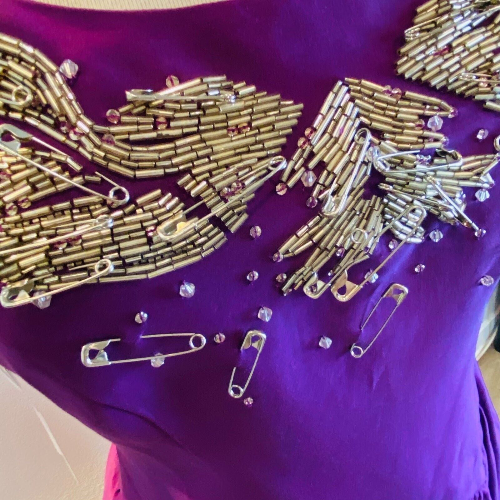 Moschino Moschino Bustier Panelled Purple Dress Size S / US 4 / IT 40 - 5 Thumbnail