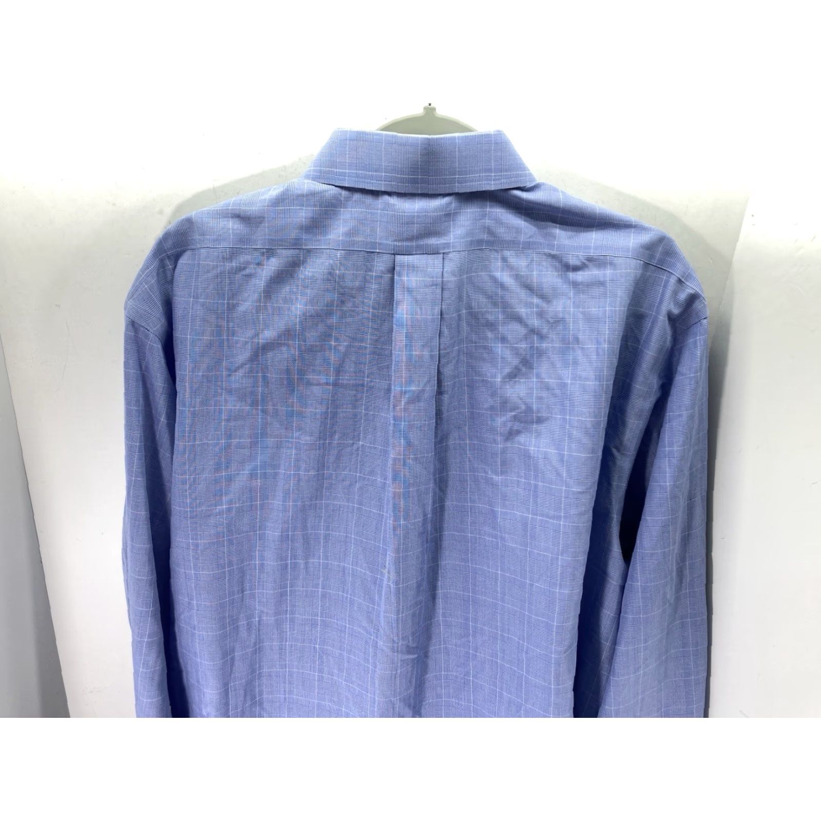 Brooks Brothers Brooks Brothers Regent Dress Shirt Men 2XL 18/35 Blue Window Pane Cotton Shirt Size 48R - 6 Thumbnail