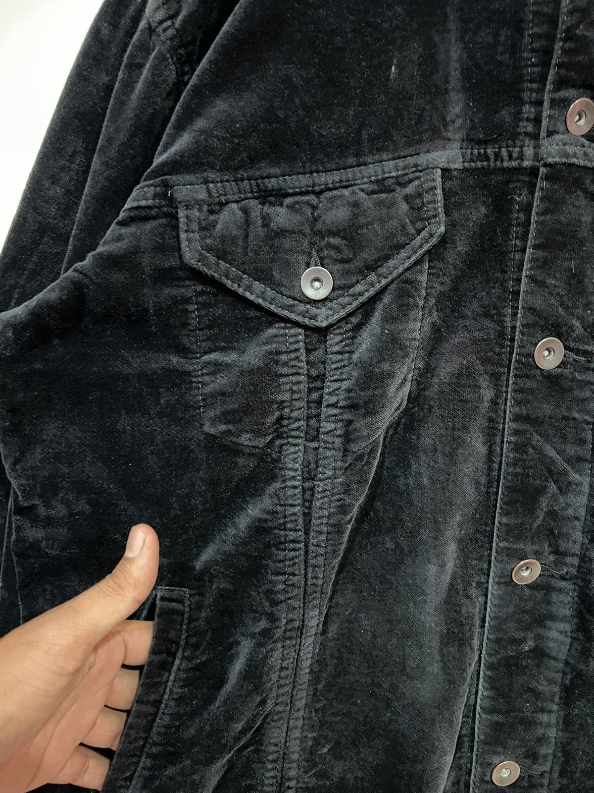 Japanese Brand 🔥 VTG UNIQLO JAPAN VELVET TRUCKER JACKET - XL Size US L / EU 52-54 / 3 - 5 Thumbnail