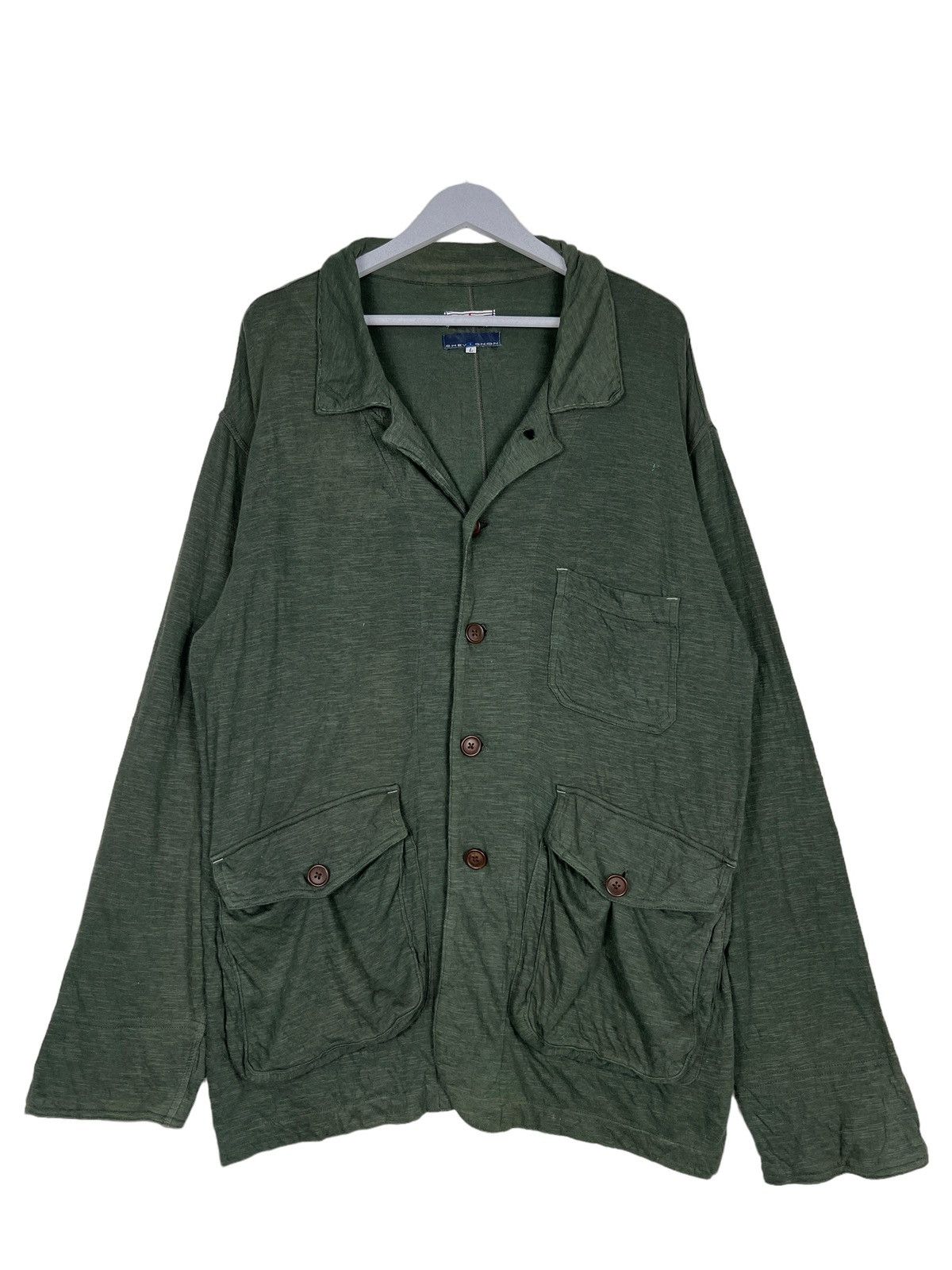 Chevignon 🔥 VINTAGE CHEVIGNON CARGO POCKET CARDIGAN Size US L / EU 52-54 / 3 - 2 Thumbnail