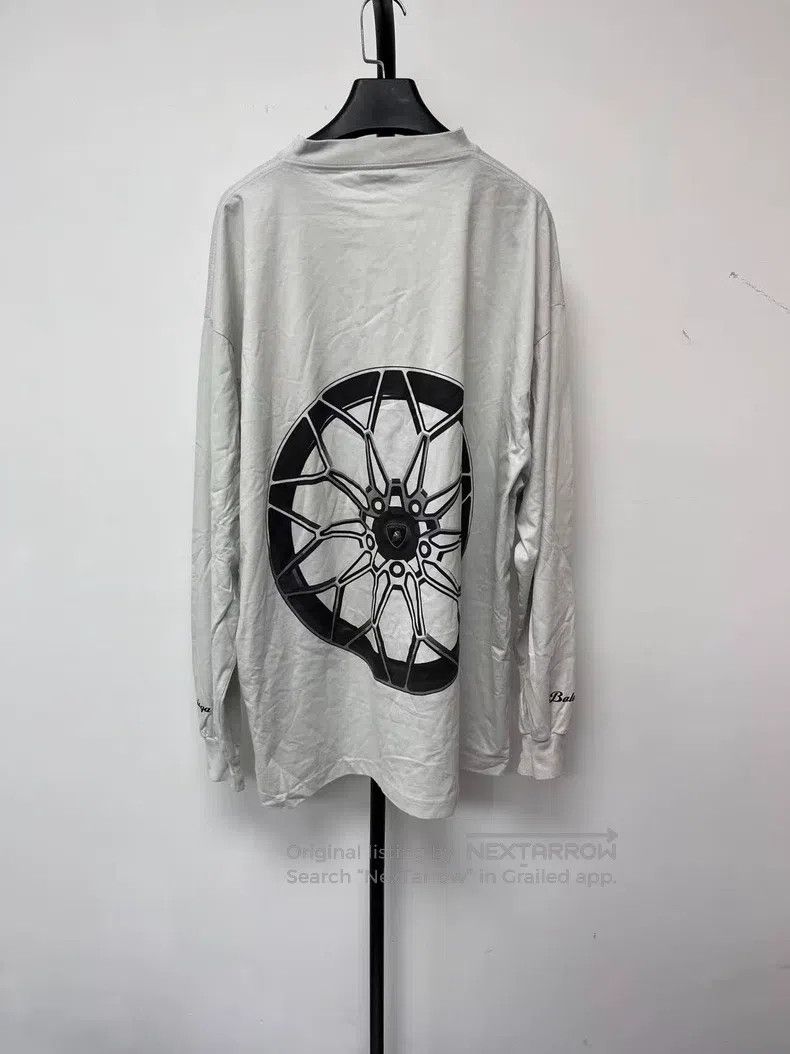Balenciaga Balenciaga Car Printed Round Neck Casual Drop Shoulder Lon Size US M / EU 48-50 / 2 - 2 Thumbnail