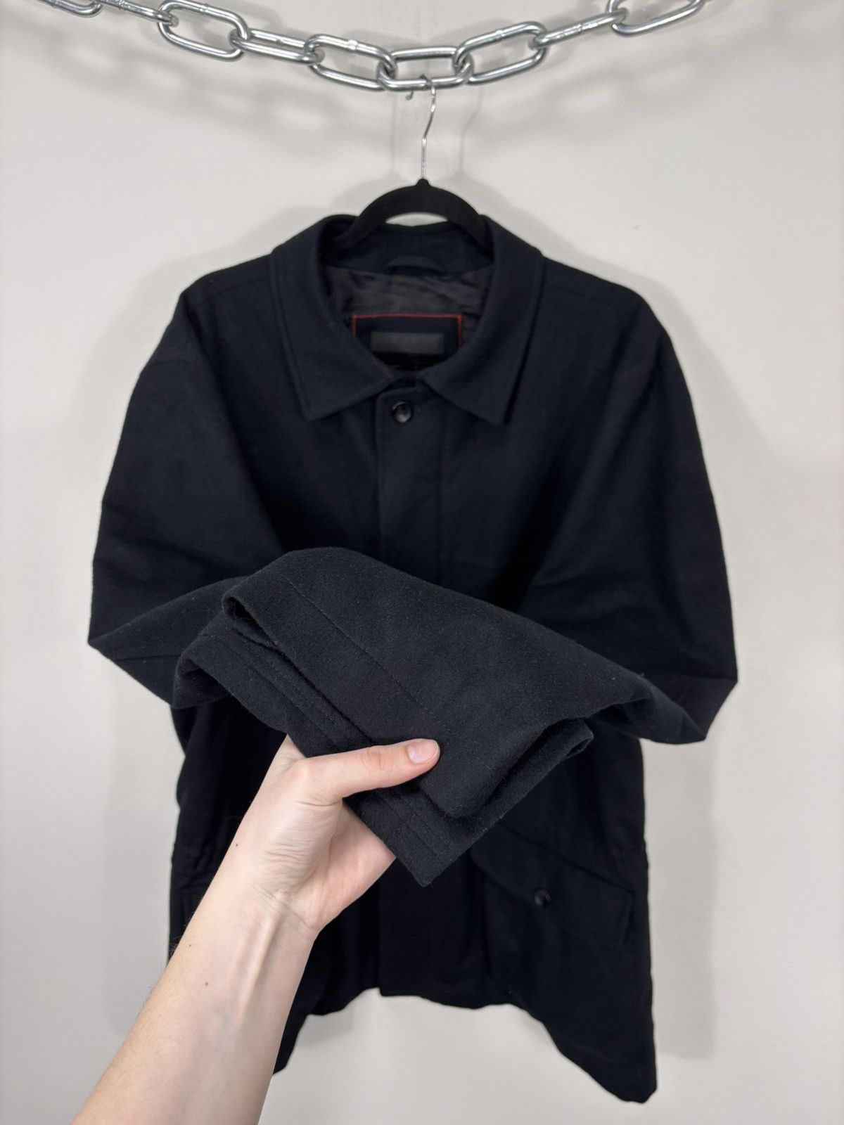 Schneiders Schneiders Salzburg Men’s Black Rainloden Wool Full Zip Coat Size US L / EU 52-54 / 3 - 9 Thumbnail