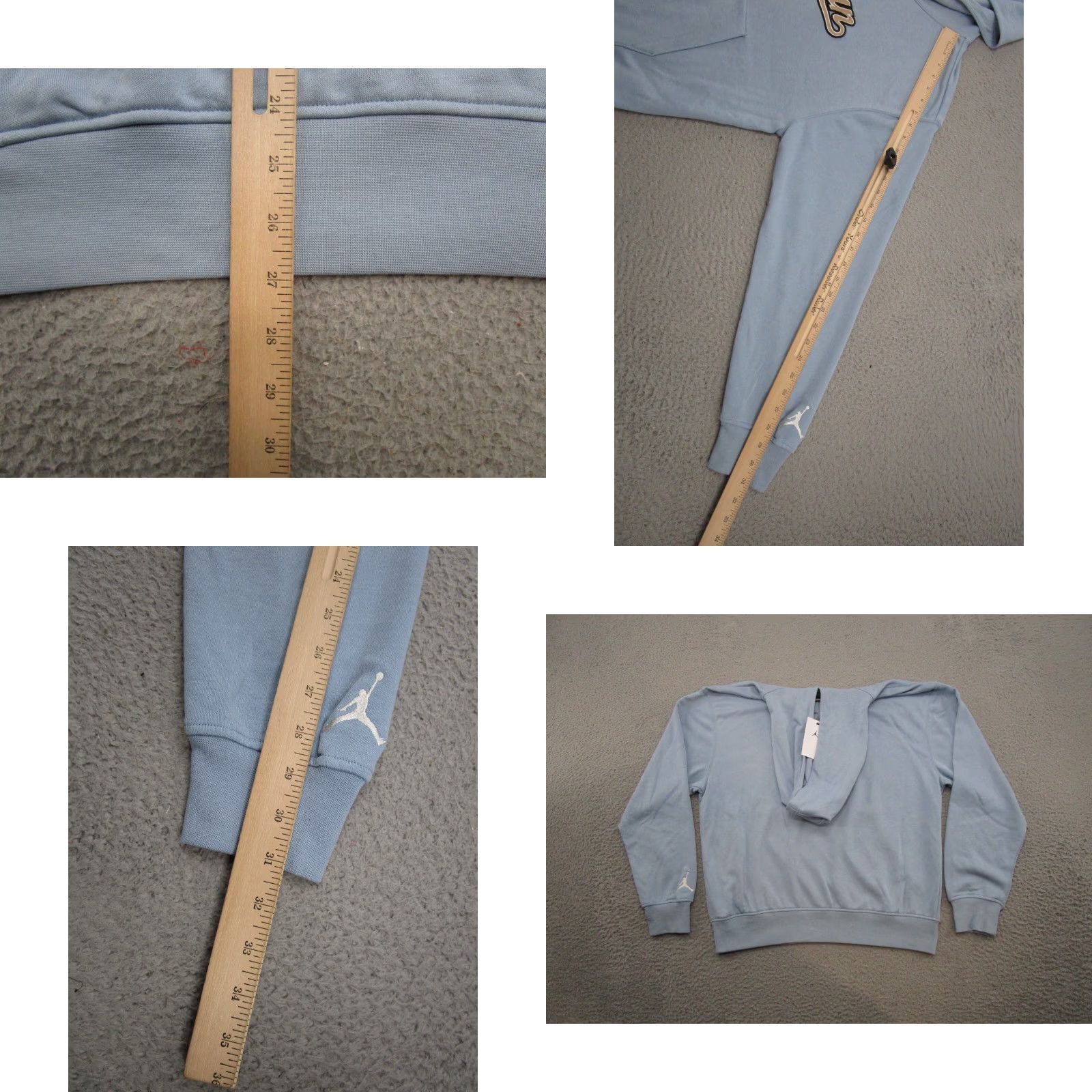 Jordan Brand Jordan Hoodie Size M Blue Flight MVP Fleece Pullover NEW Mens Size US M / EU 48-50 / 2 - 8 Thumbnail