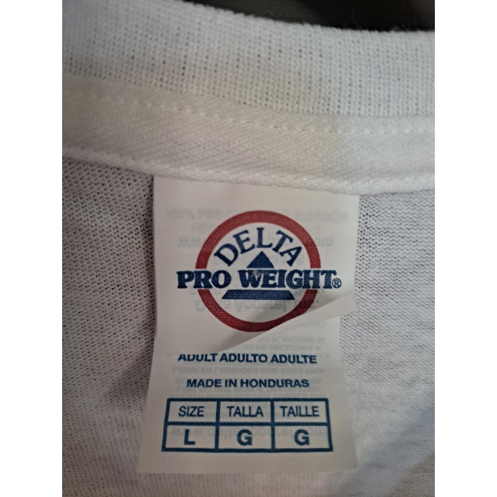 Delta Tom And Jerry White Shirt with Colorful Words Size Large Size US L / EU 52-54 / 3 - 3 Thumbnail