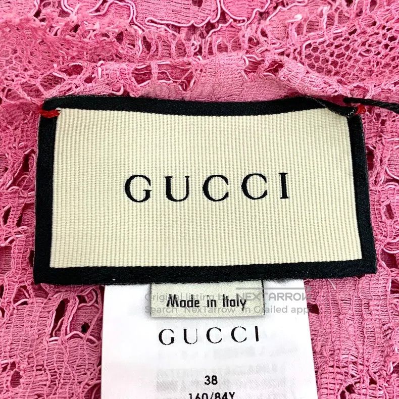Gucci gucci Pink floral hollow embroidery cotton long-sleeved la Size XS / US 0-2 / IT 36-38 - 5 Thumbnail
