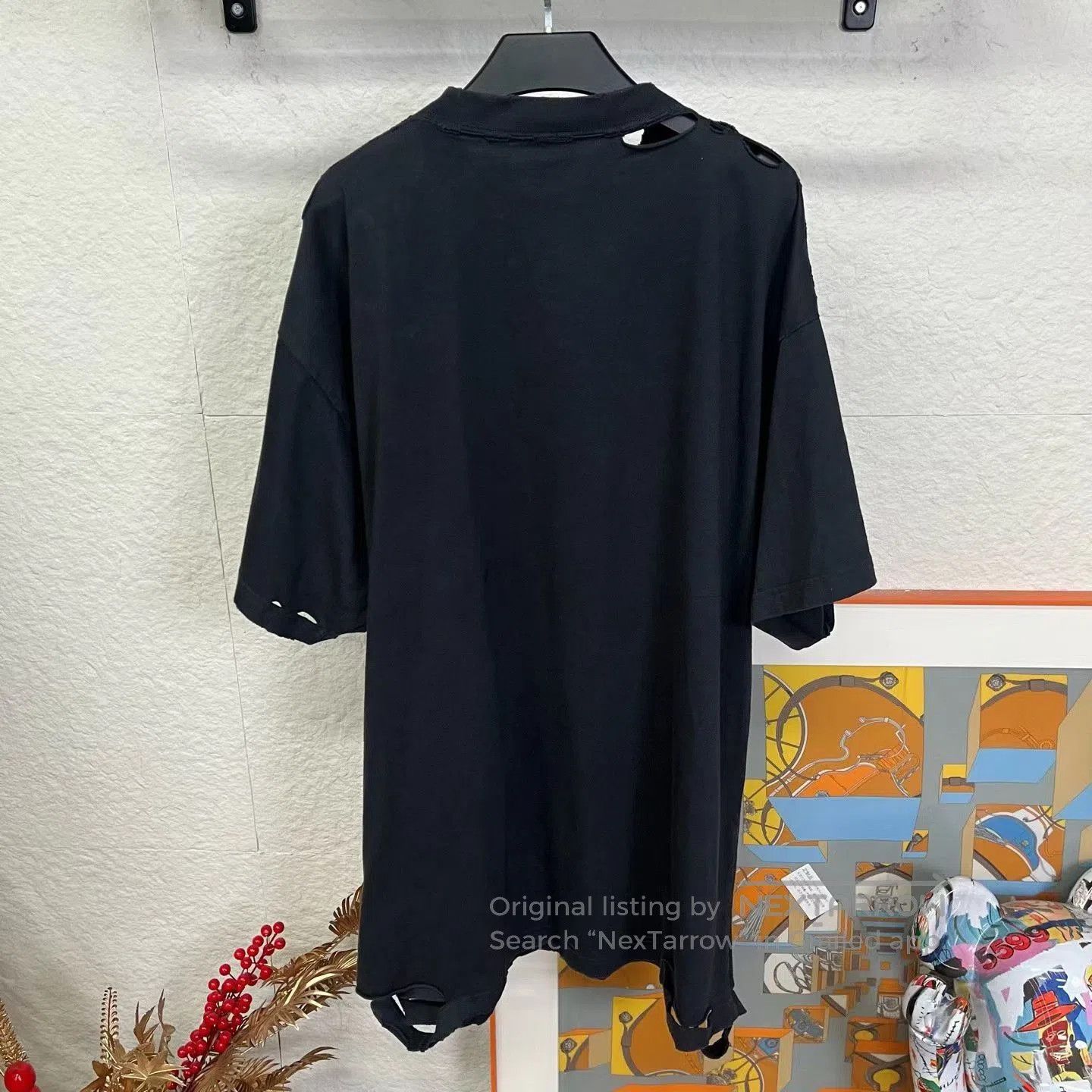 Balenciaga Balenciaga New Destroyed Earth Short-Sleeve. Size US XL / EU 56 / 4 - 2 Thumbnail