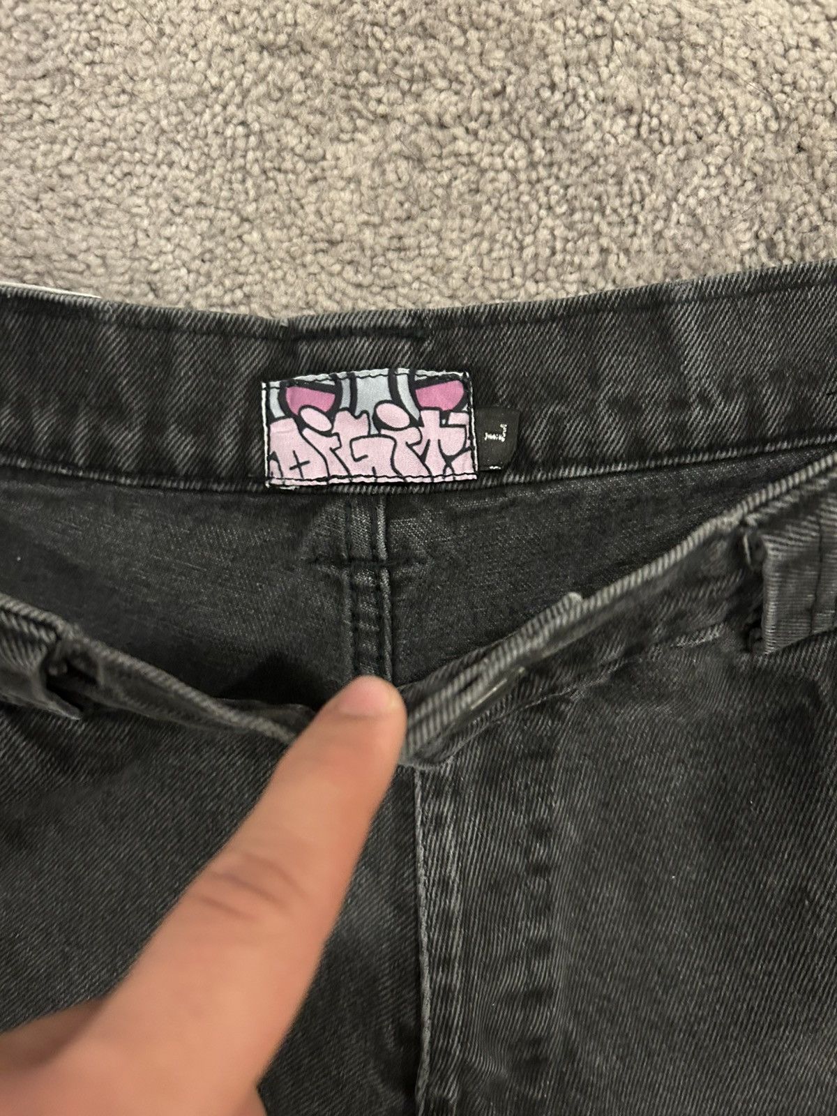 JNCO DIGITS Y2K Size 34 Back Pocket Embroidered Jeans JNCO Like Size US 34 / EU 50 - 4 Thumbnail