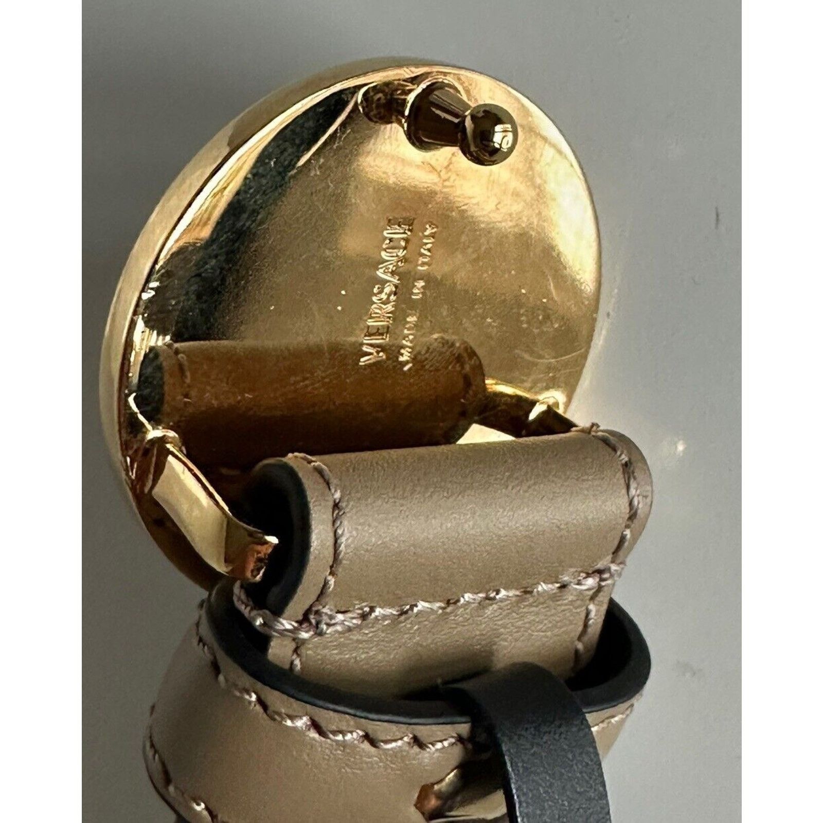 Versace Versace Medusa-Buckle Brown Leather Belt 125 (50) 1012369 Size ONE SIZE - 7 Thumbnail