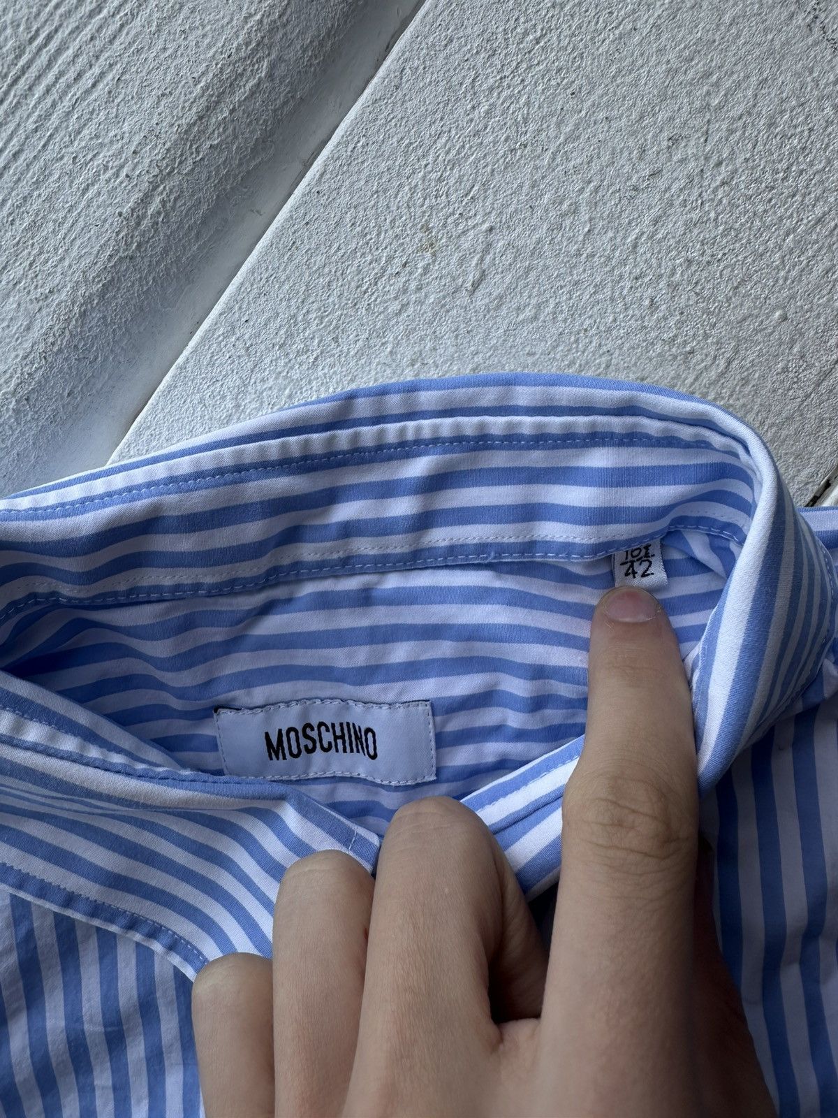 Moschino 🚨MOSCHINO Vintage WITH LOGO STRIPED Button Up Shirt HEART Size US M / EU 48-50 / 2 - 6 Thumbnail