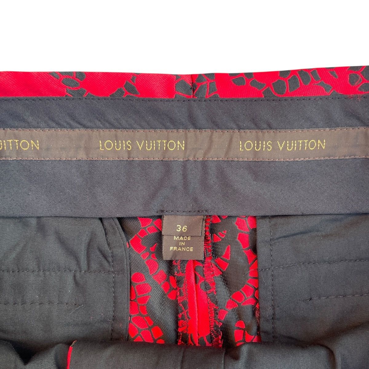 Louis Vuitton VINTAGE Louis Vuitton Jacquard Print Trousers Size 25" / US 0 / IT 36 - 4 Thumbnail