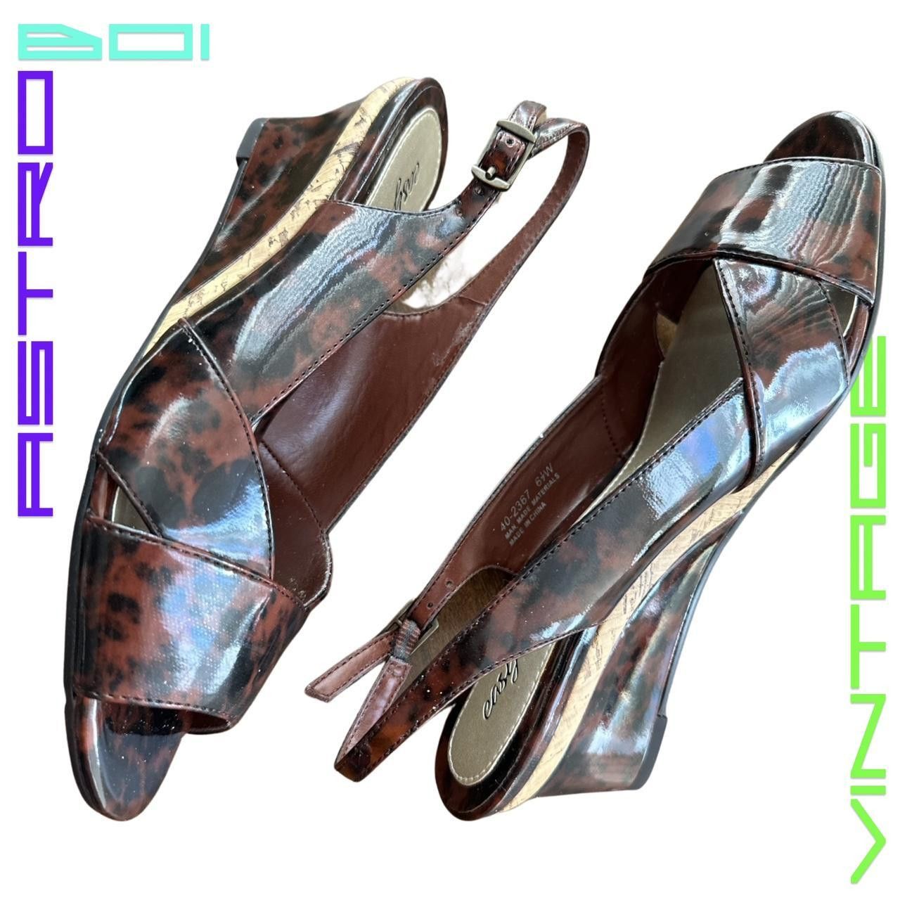 Vintage Vintage Easy Spirit Tortoise Shell Wedges - 6.5 US Size US 6.5 / IT 36.5 - 1 Thumbnail