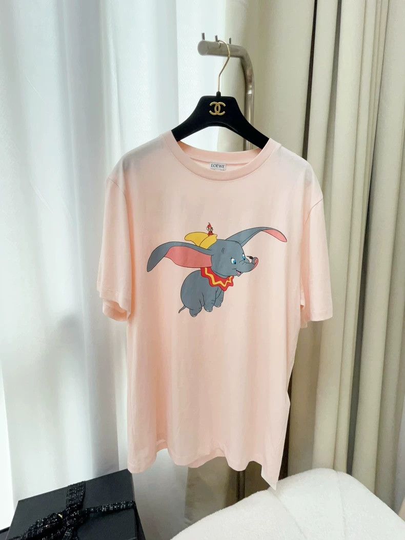 Loewe LOEWE Pink S size round neck short sleeve baby elephant pa Size S / US 4 / IT 40 - 1 Thumbnail