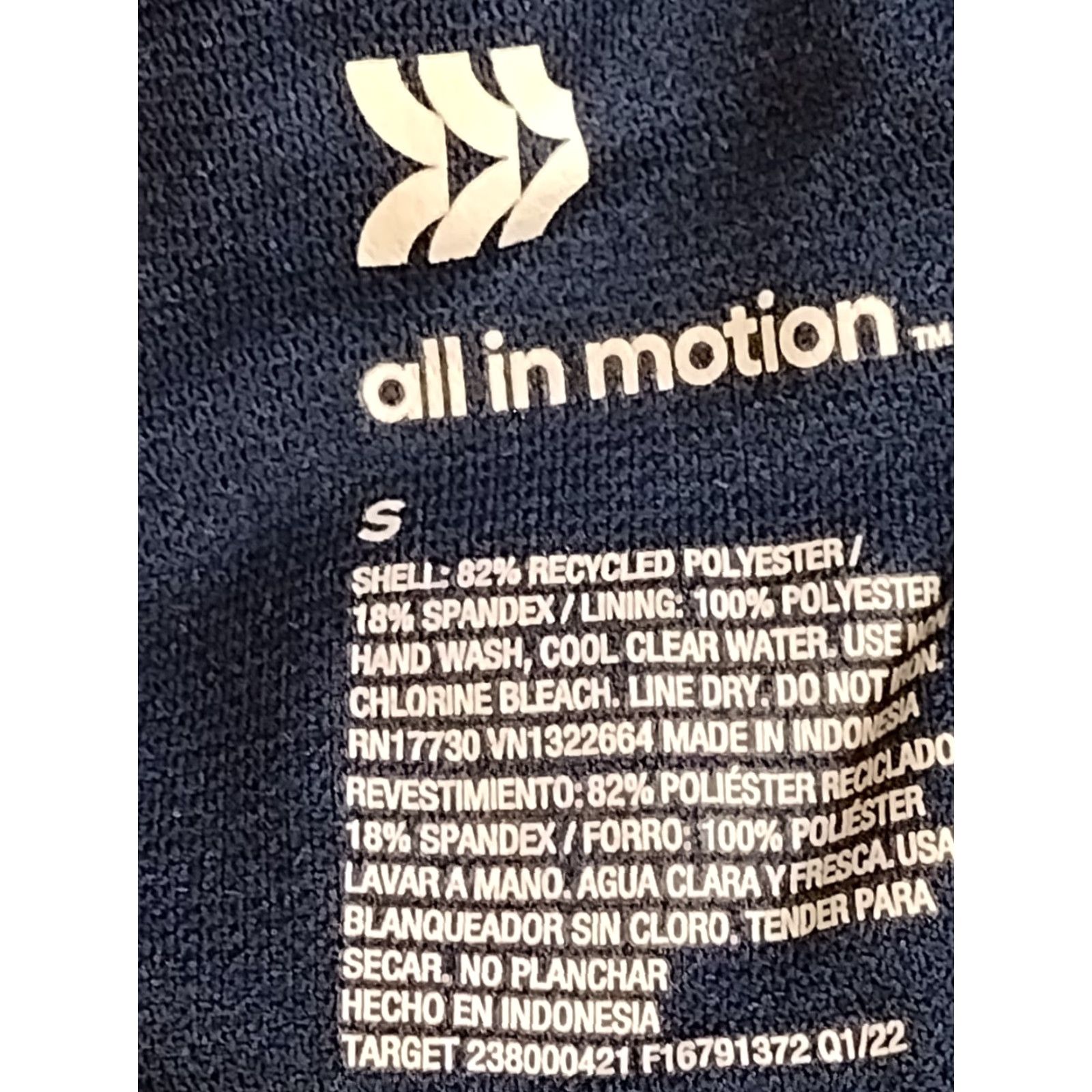Vintage All In Motion Women's Navy/Pink One Piece Swimsuit Padded S Racerback Beachwear - Vintage? No, Regular Size S Size ONE SIZE - 6 Thumbnail