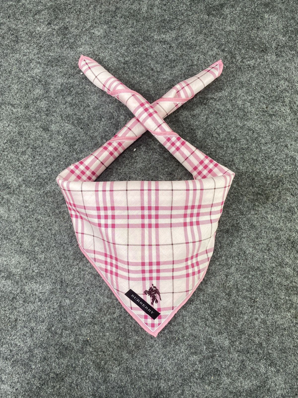 Burberry × Vintage Burberry Handkerchief / Bandana / Neckerchief- B026 Size ONE SIZE - 2 Thumbnail