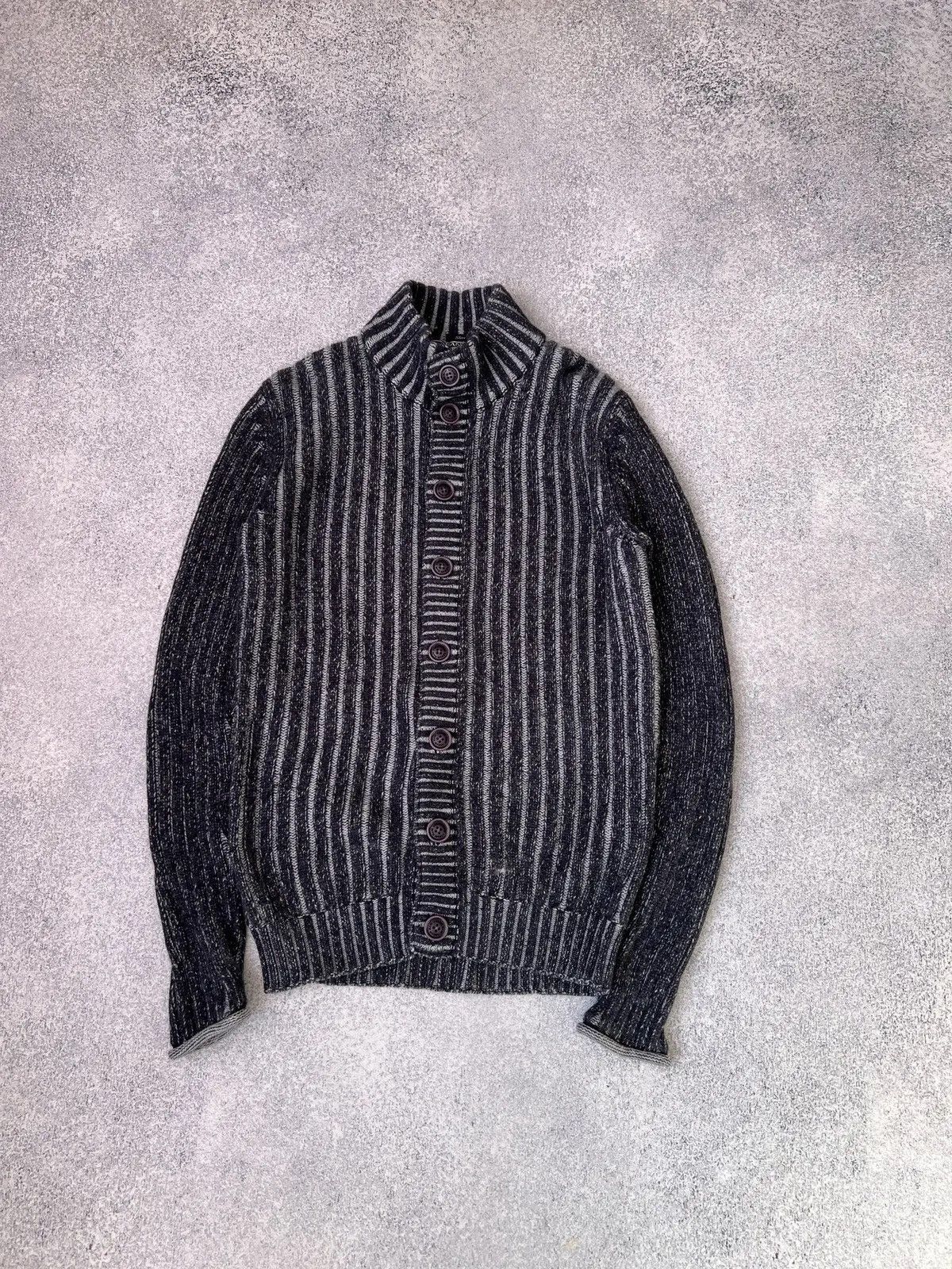 Vintage Armani Jeans Ripped Archival Y2k sweater
