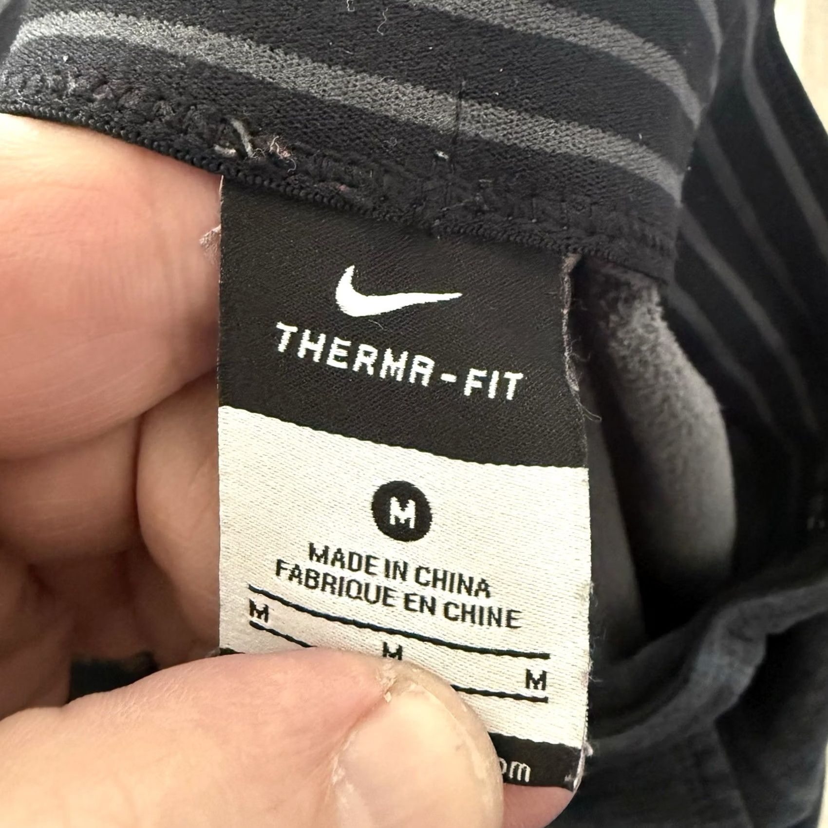 Nike Nike Therma-Fit Pants Womens M Gray Blue Zip Ankle Sweatpants Joggers Size 32" / US 10 / IT 46 - 2 Thumbnail