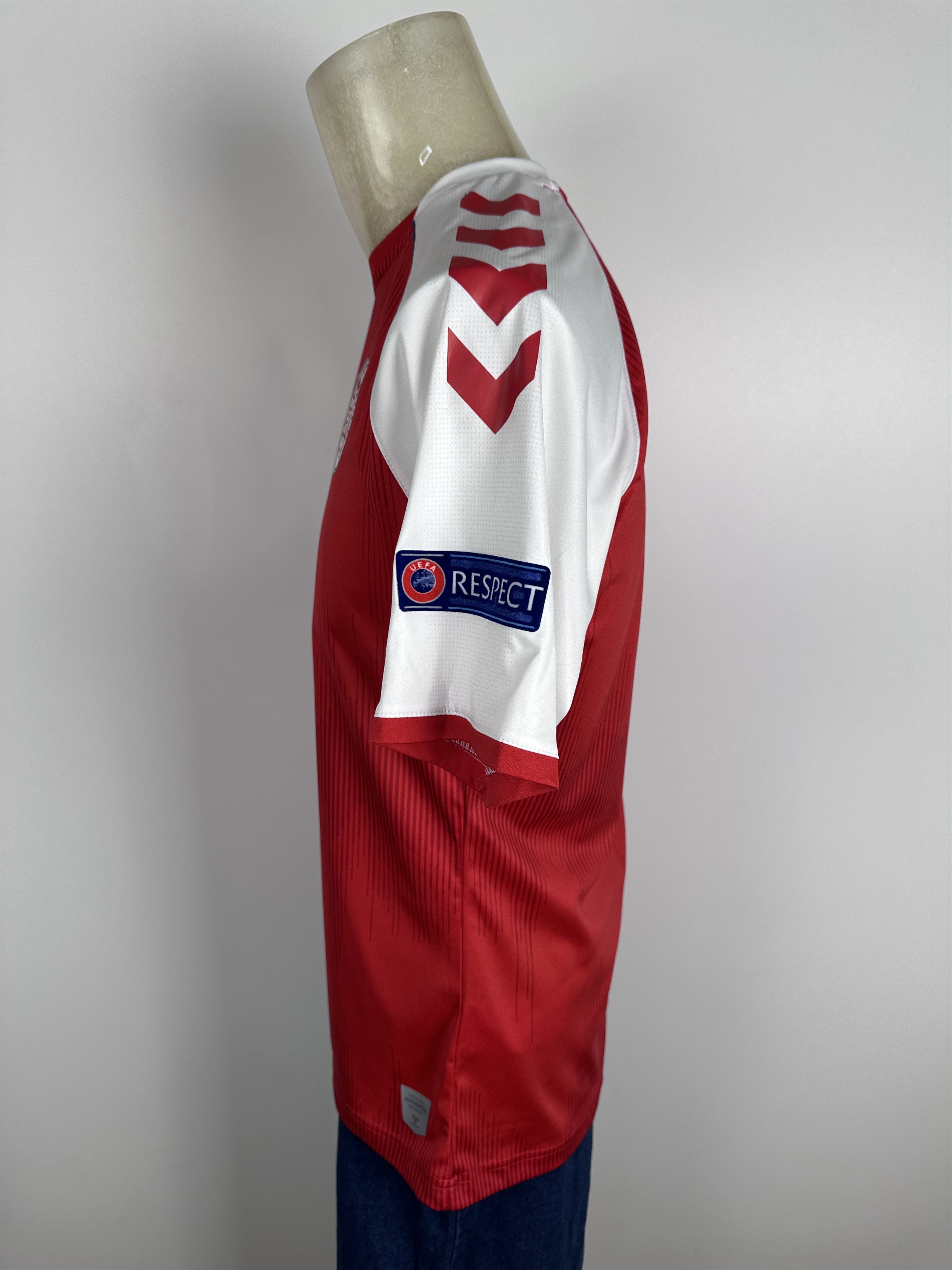 Hummel DENMARK 2021 22 HOME FOOTBALL SHIRT SOCCER JERSEY HUMMEL RED Size US M / EU 48-50 / 2 - 8 Thumbnail