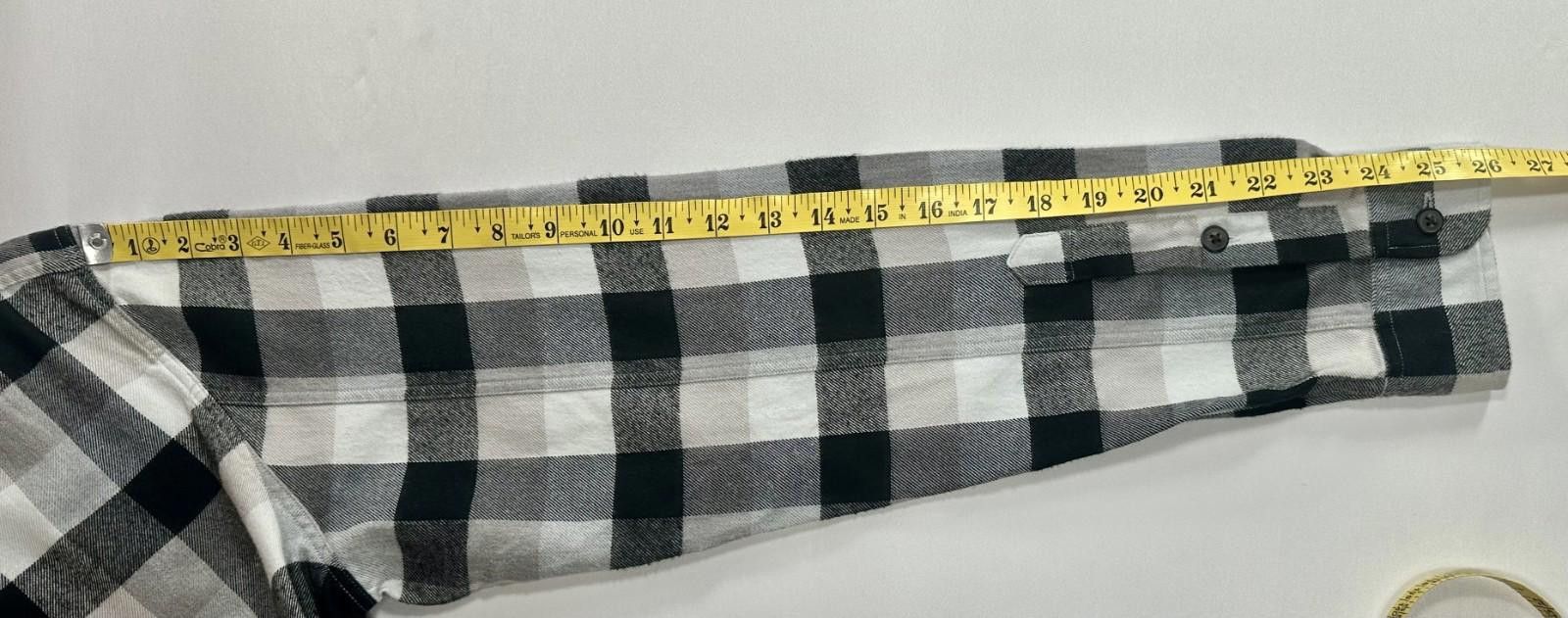 J.Crew J Crew Slim Fit Cotton Plaid Flannel Button Up Black Mens M Size US M / EU 48-50 / 2 - 5 Thumbnail