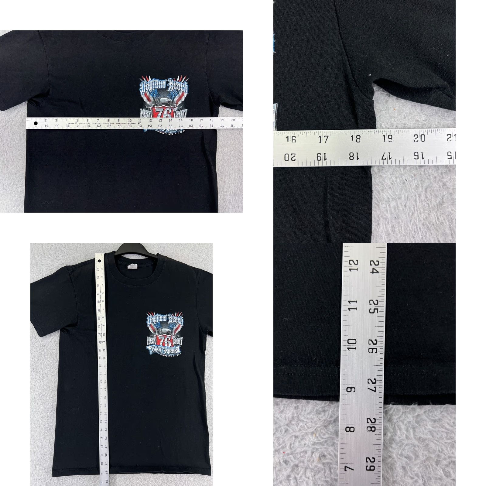 Vintage Bike Week Shirt Mens M Black Short Sleeve Crew Neck 76th 2017 Sports Logo, Motorcycle Theme Size US M / EU 48-50 / 2 - 9 Thumbnail