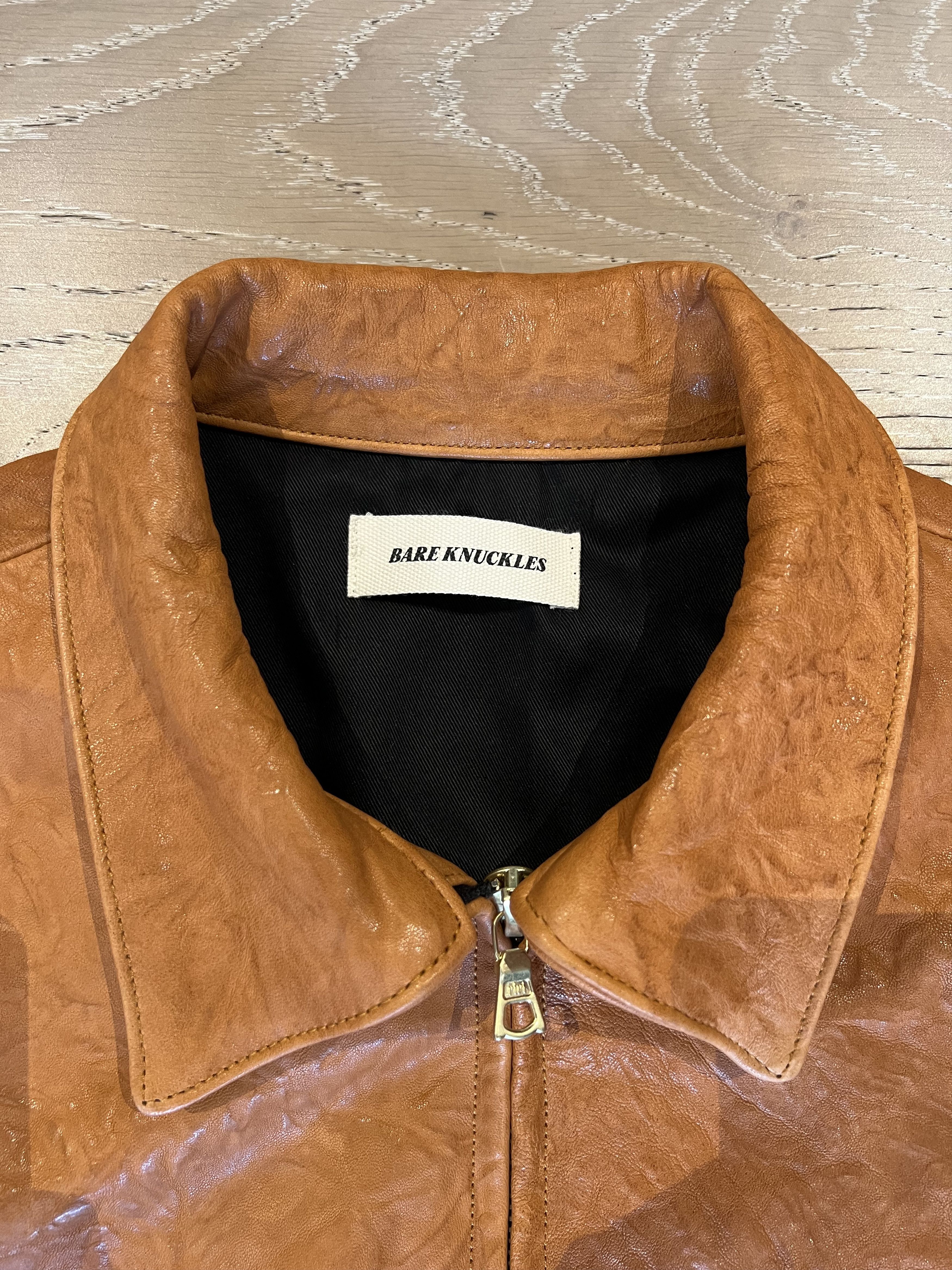 Bare Knuckles 💚 Bare Knuckles Freddy Leather Blouson Rust Lambskin NEW Size US M / EU 48-50 / 2 - 16 Thumbnail