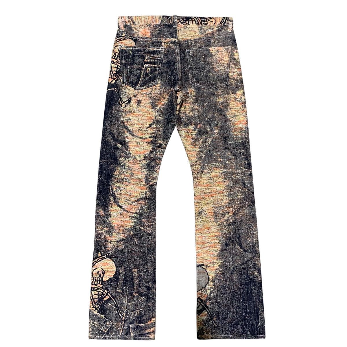 Issey Miyake ❤️‍🔥AW08❤️‍🔥 ISSEY MIYAKE BORO SKELETON DENIM JEANS Size US 32 / EU 48 - 3 Thumbnail