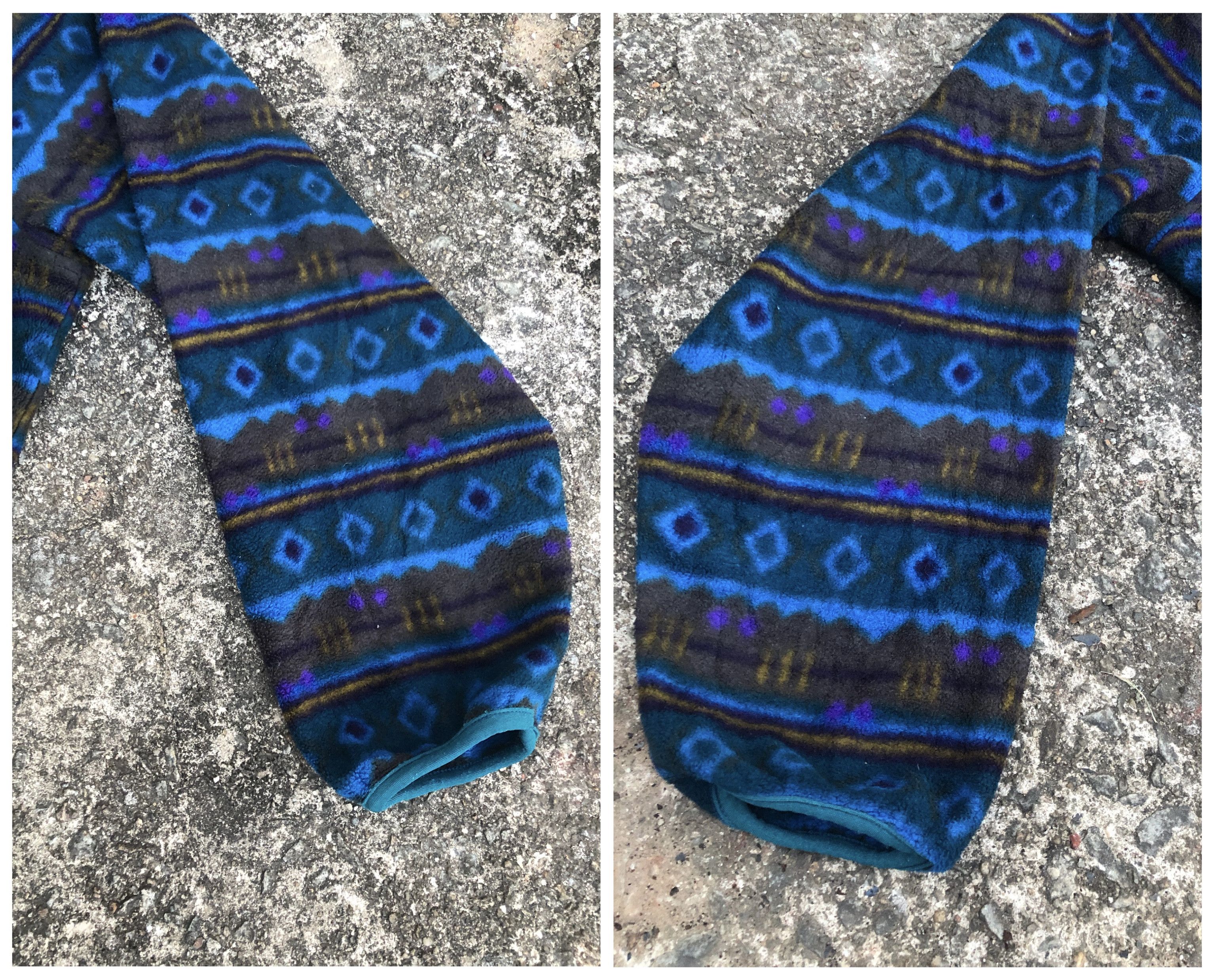 L.L. Bean 🔥Vintage 90s LL BEAN Aztec Tribal Fleece Sweatshirt Jacket Size US L / EU 52-54 / 3 - 9 Thumbnail