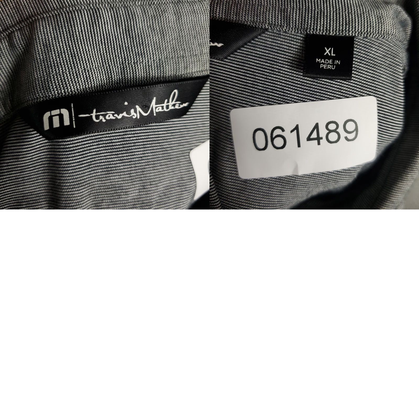 TravisMathew Travis Mathew Polo Shirt Mens XL Microstripe Golf Performance Casual Peru Made Size US XL / EU 56 / 4 - 8 Thumbnail