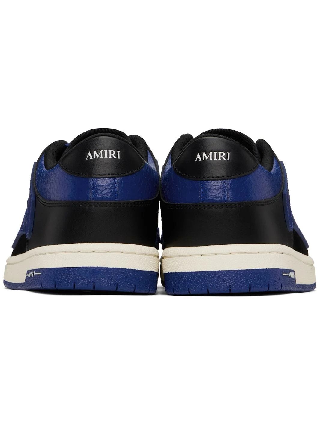 Amiri oc11z0326 Skelton Low-Top Sneakers in Black/Blue Size US 14 / EU 47 - 2 Thumbnail