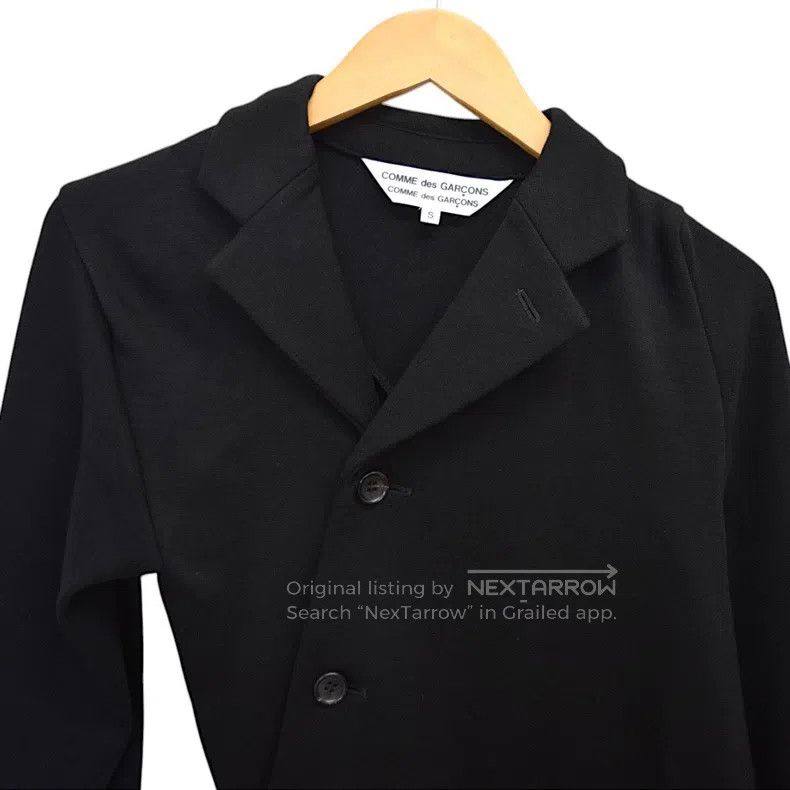 Comme des Garcons Comme des Garcons Black twisted and twisted wool knit jack Size S / US 4 / IT 40 - 4 Thumbnail