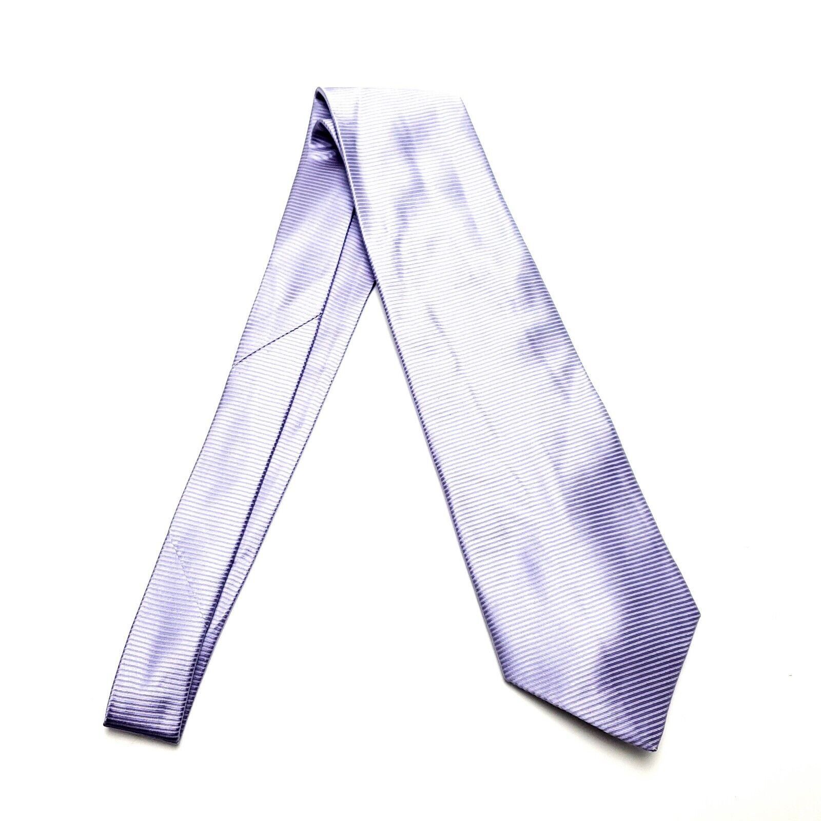 Jos. A. Bank Jos A Bank Silk Tie Purple Woven Striped Hand Sewn Striped Size ONE SIZE - 6 Thumbnail