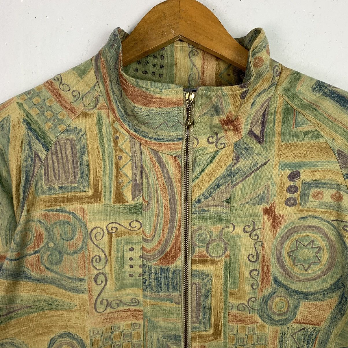 Japanese Brand × Vintage Vintage Japanese Brand Abstract Pattern Light Jacket Size US L / EU 52-54 / 3 - 2 Thumbnail