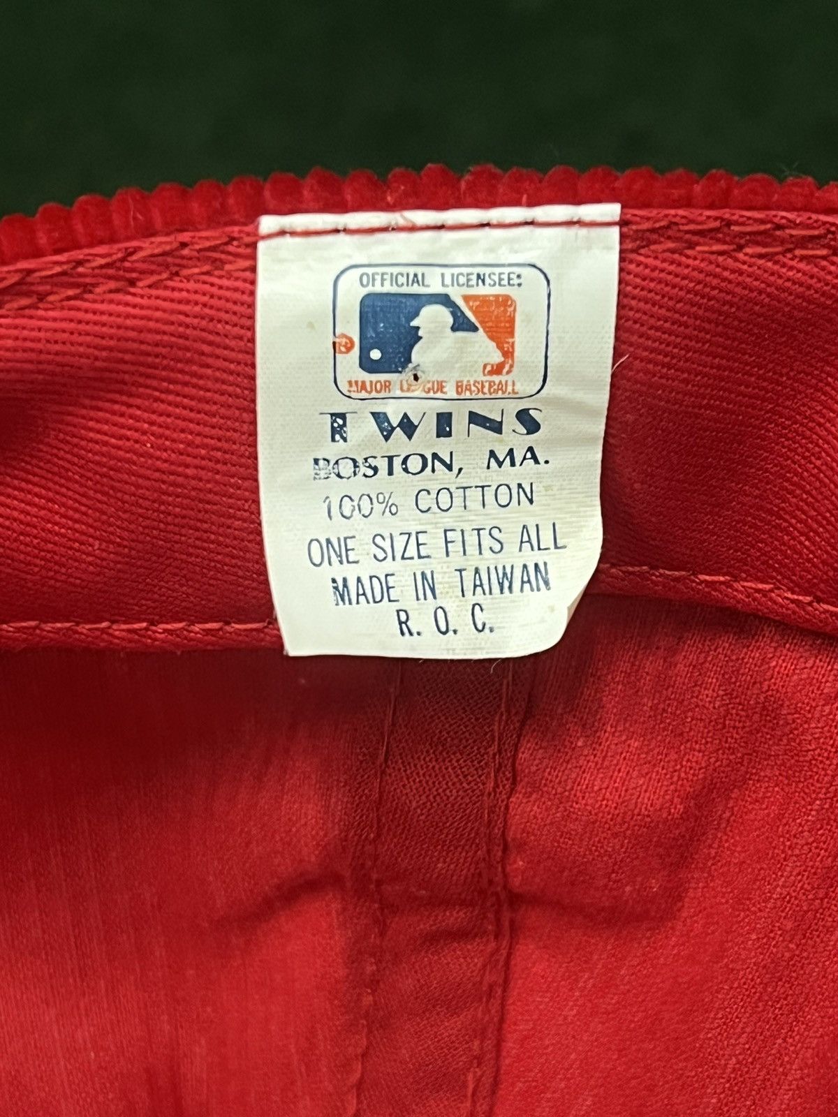 Vintage Vintage 90s St Louis Cardinals Script Corduroy Snapback Hat Size ONE SIZE - 4 Thumbnail