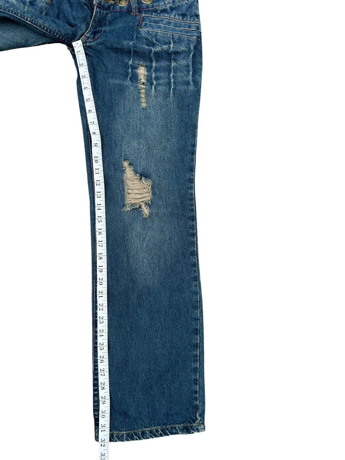 Kapital Double Waist IN THE ATTIC PUNK Distressed Denim Jeans Size US 32 / EU 48 - 24 Thumbnail