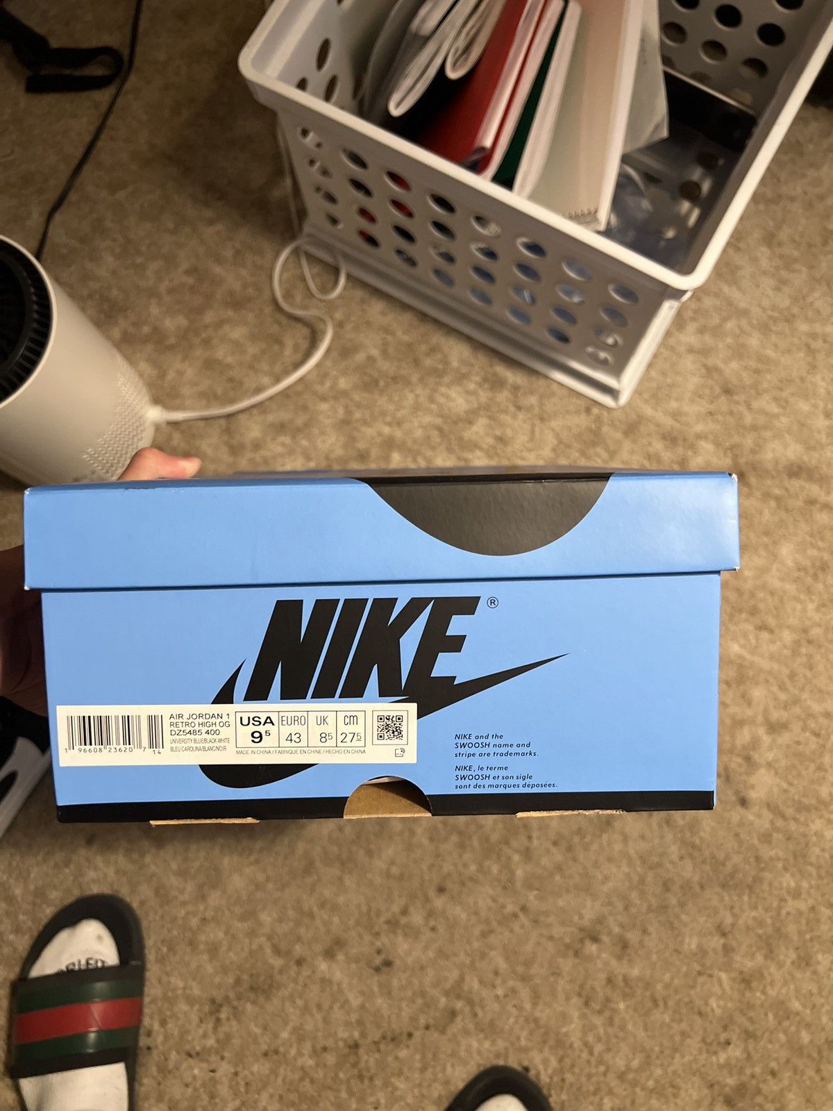 Jordan Brand × Nike Nike air jordan 1 unc toe Size US 9.5 / EU 42-43 - 4 Thumbnail