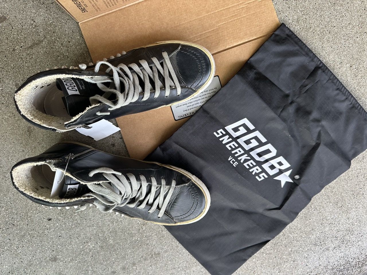 Golden Goose Women's Slide black with studs - Main Image