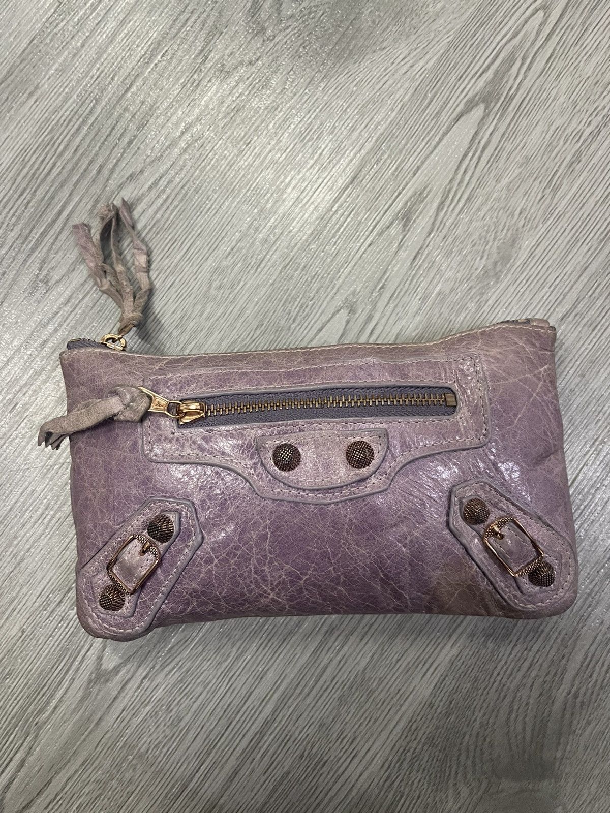 Balenciaga Balenciaga City purple leather Wallet Size ONE SIZE - 2 Thumbnail