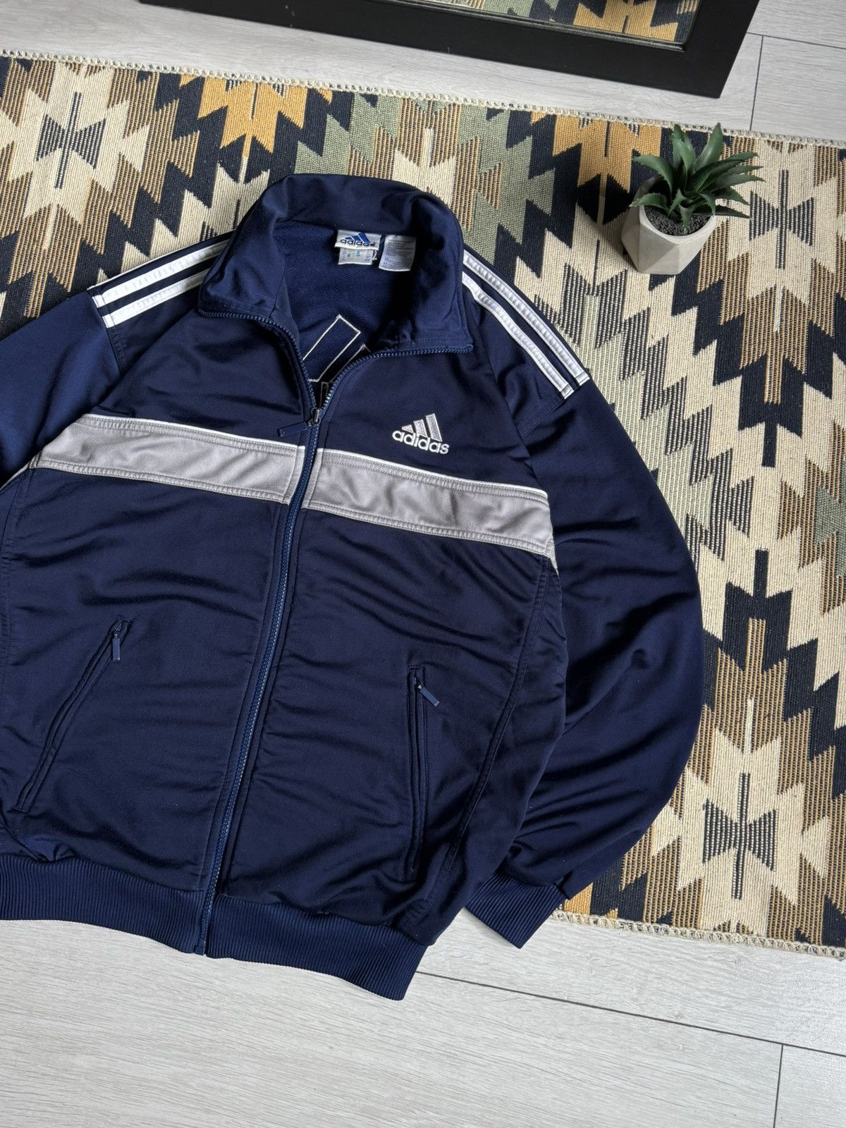 Adidas Vintage Adidas Retro 3 Stripes Y2K Track Jacket Size US M / EU 48-50 / 2 - 5 Thumbnail