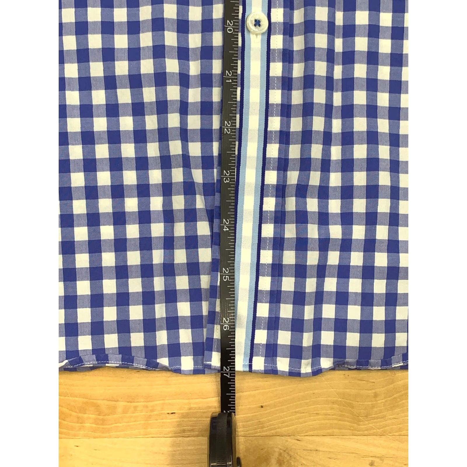 BUGATCHI Bugatchi Uomo Button-Down Shirt M Blue Checks Long Sleeve Shirt Mens Size US M / EU 48-50 / 2 - 6 Thumbnail