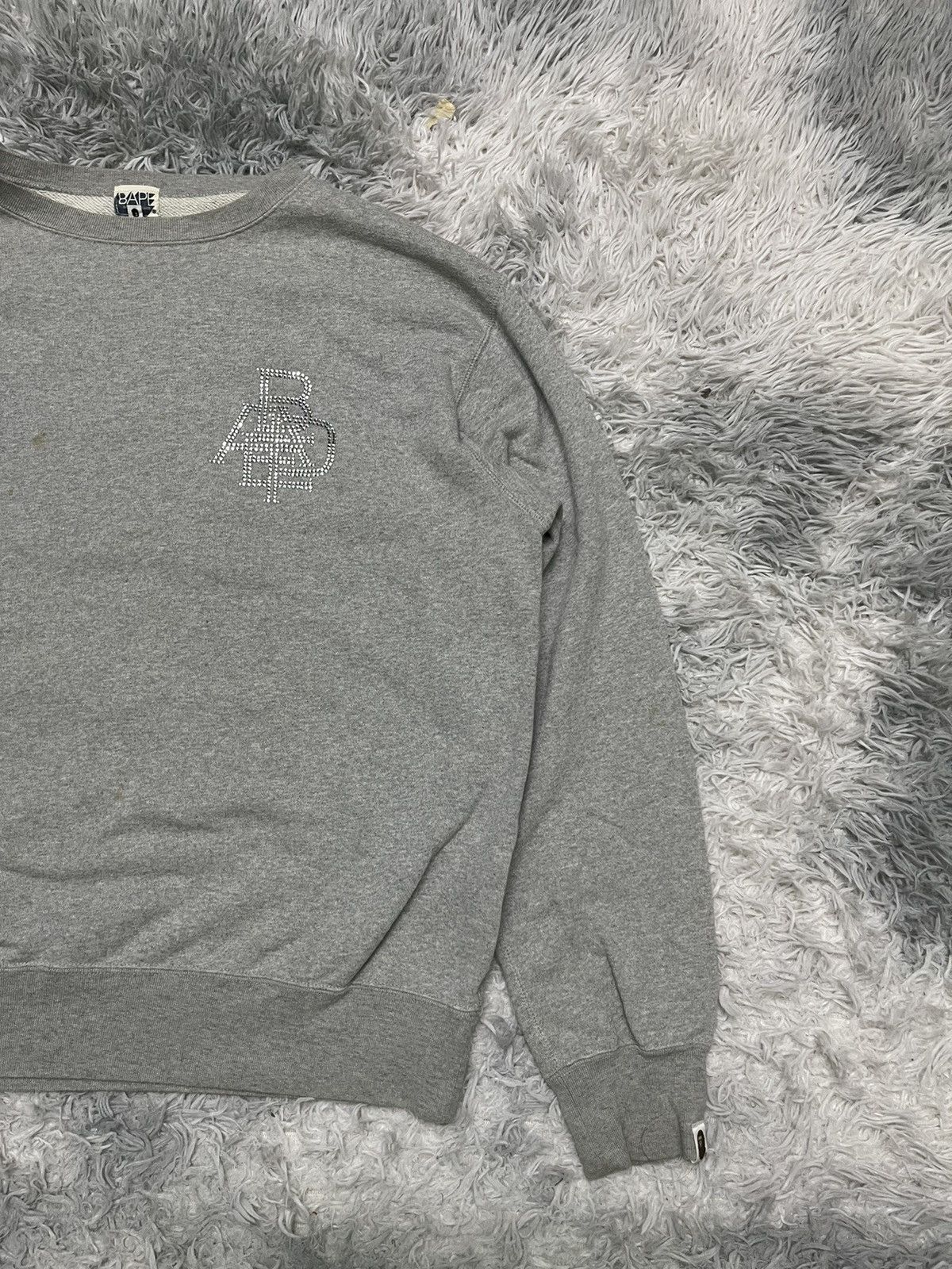 Bape × Swarovski VINTAGE 2000s BAPE SWAROVSKI SWEATSHIRT DESIGN Size US L / EU 52-54 / 3 - 3 Thumbnail