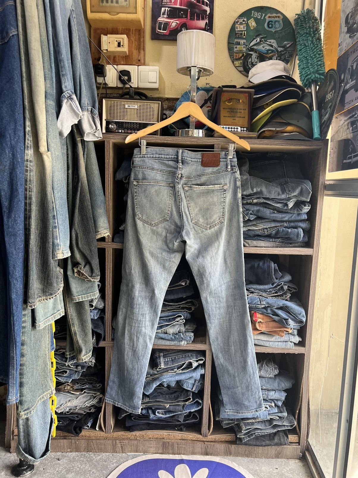 Abercrombie & Fitch 🔥Abercrombie&Fitch Langdon Slim Stretch Distressed Denim Size US 30 / EU 46 - 3 Thumbnail