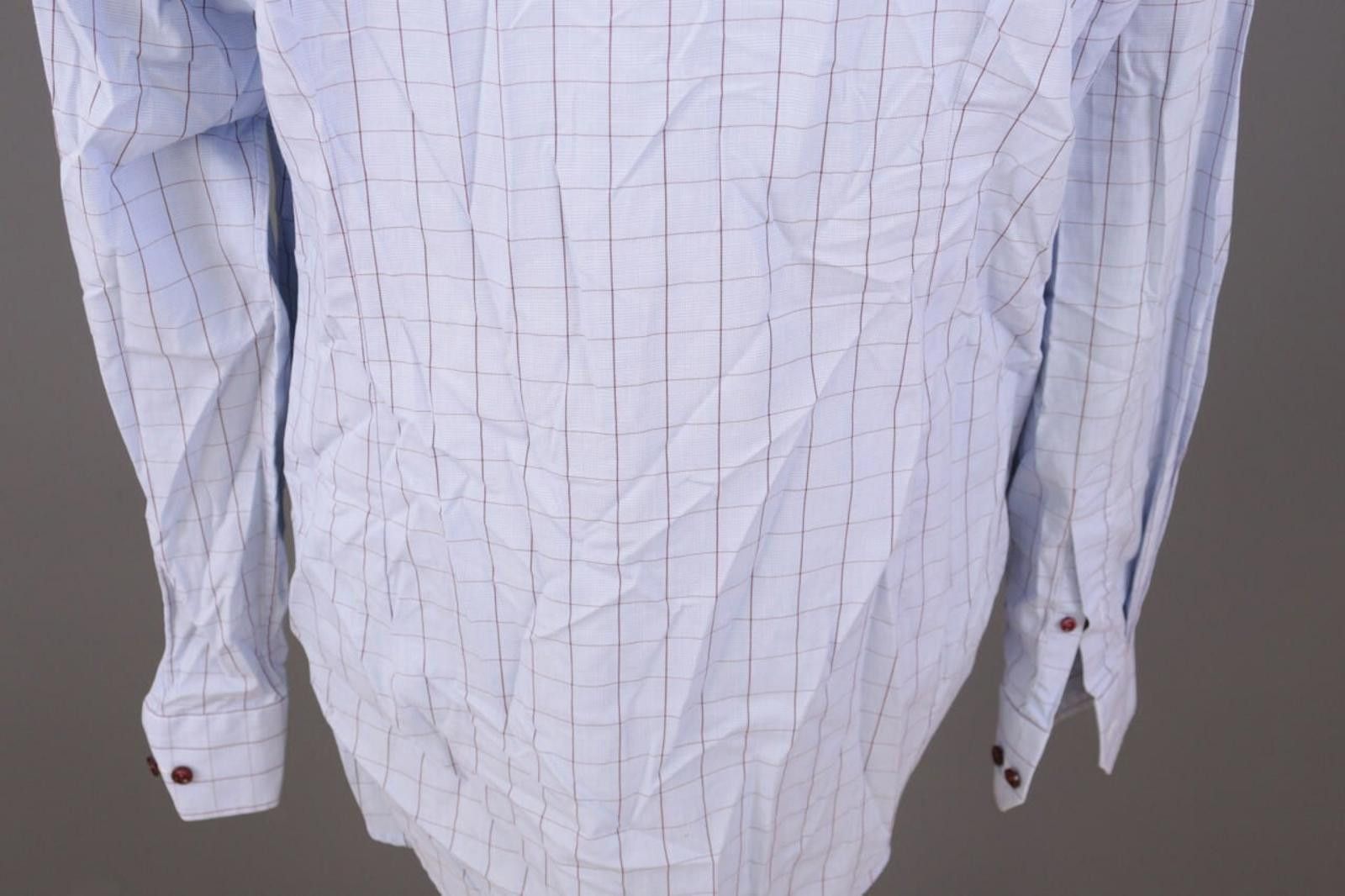 Eton Eton Contemporary Fit Check Poplin Shirt Size 41 / 16 Size US M / EU 48-50 / 2 - 11 Thumbnail