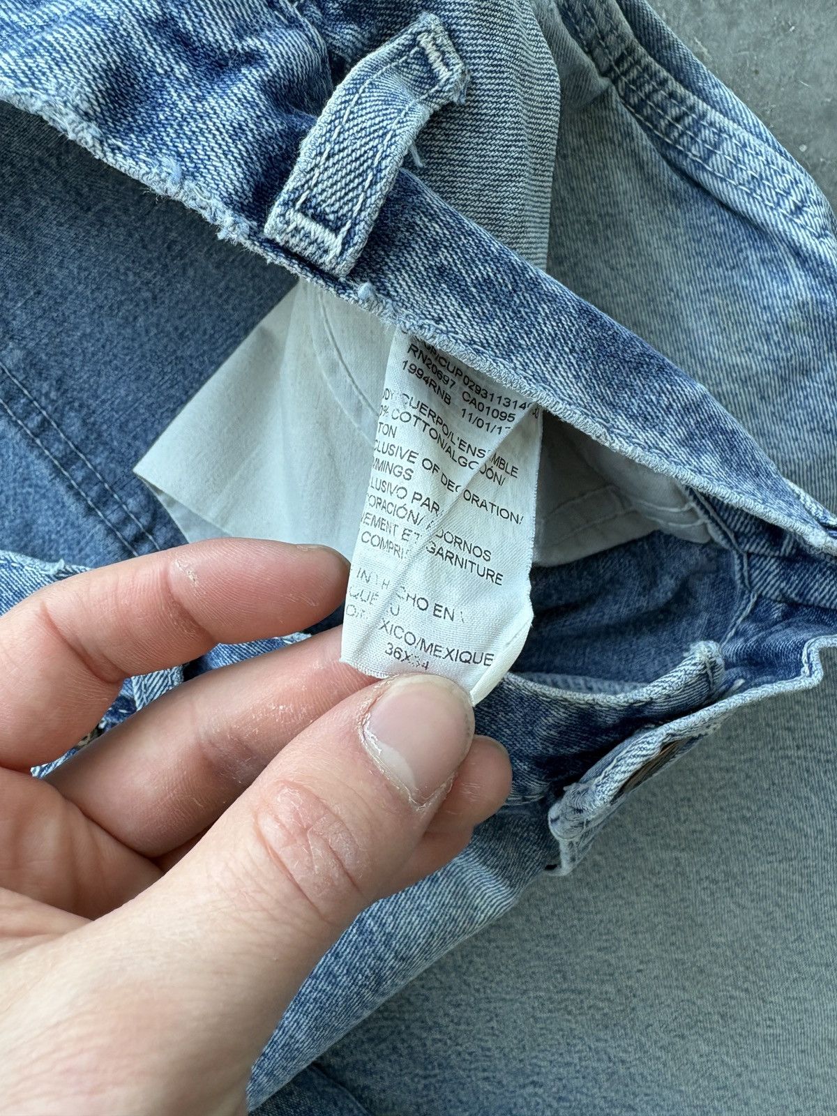 Dickies Thrashed Vintage Y2K Dickies Carpenter Jeans 36x31 Faded Size US 36 / EU 52 - 5 Thumbnail