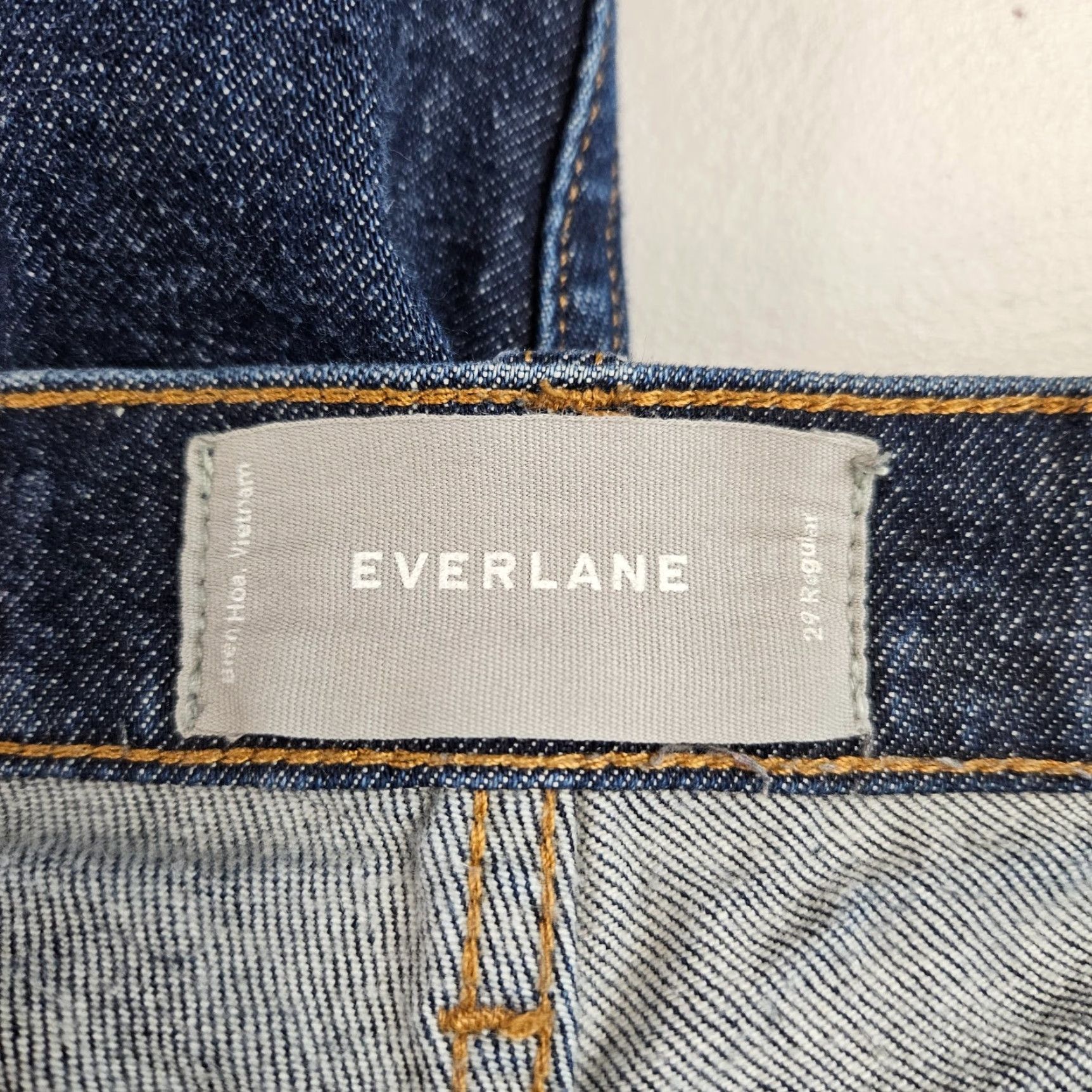 Everlane Everlane Womens Jeans Skinny Ankle Sz 29 Blue Mid Rise Cotton Blend Denim Size 29" - 7 Thumbnail