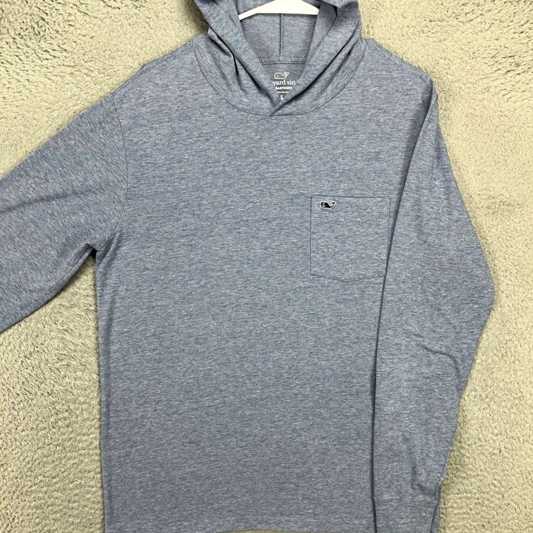 Vineyard Vines Vineyards Vines Edgartown Hoodie Sweatshirt Mens Small Blue Pullover Logo Pullover Long Sleeve Adult Pocket Outdoor Walking Shirt Size US S / EU 44-46 / 1 - 2 Thumbnail