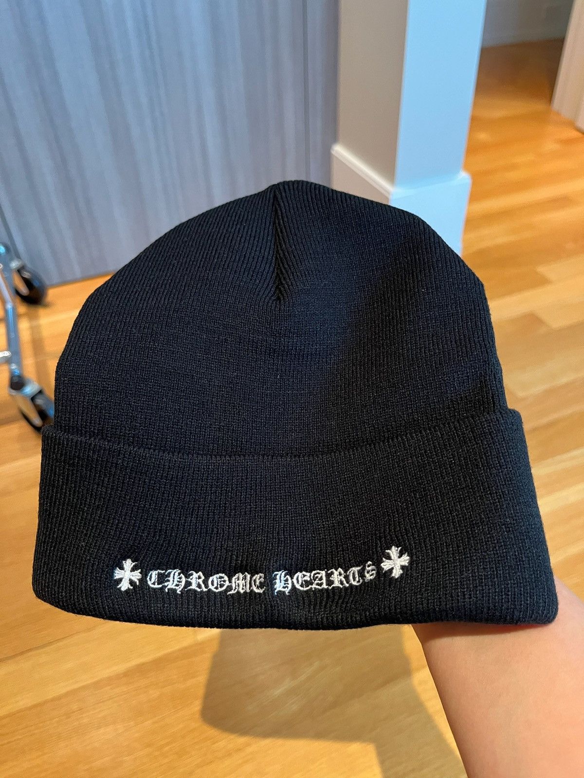 Chrome Hearts Chrome Hearts black beanie Size ONE SIZE - 2 Thumbnail