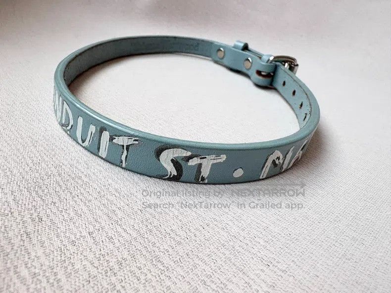 Vivienne Westwood Vivienne Westwood Blue graffiti Saturn Chocker collar Size ONE SIZE - 5 Thumbnail