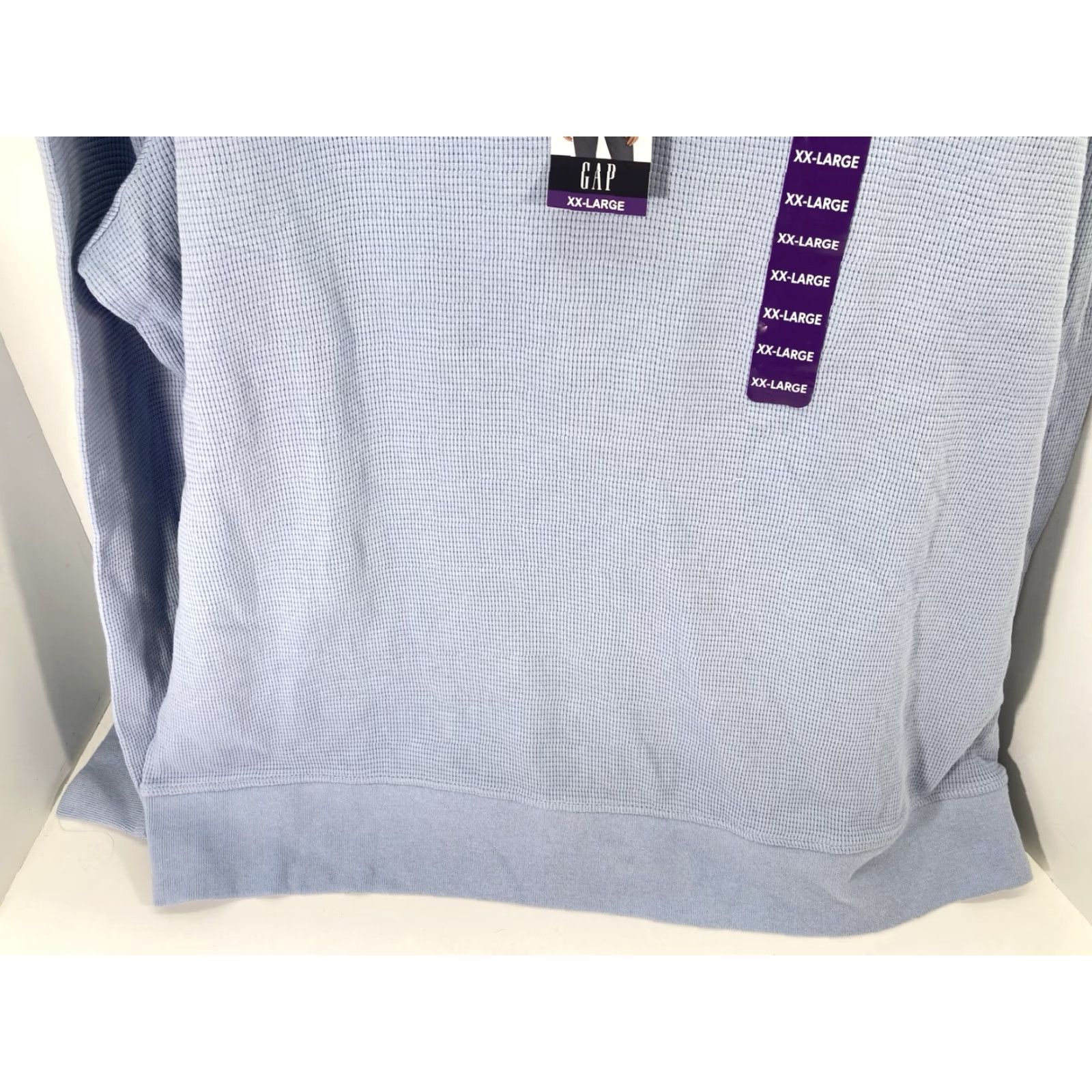 Gap VINTAGE Gap Waffle Henley Hoodie Shirt Men 2XL Long Sleeve Blue Pullover NWT Size US XXL / EU 58 / 5 - 3 Thumbnail