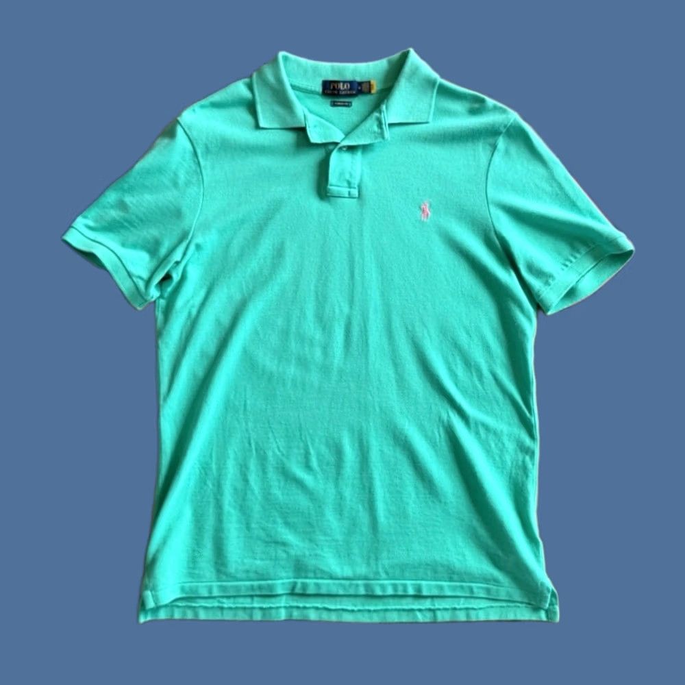 Polo Ralph Lauren Polo Ralph Lauren Classic Fit Polo Shirt Men’s M Aqua Embroidered Size US M / EU 48-50 / 2 - 1 Thumbnail
