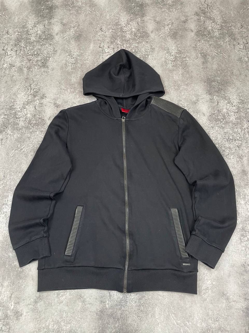 Hugo Boss Hugo Boss Men Cotton Full Zip Hoodie Black Casual Jacket Size US L / EU 52-54 / 3 - 1 Thumbnail