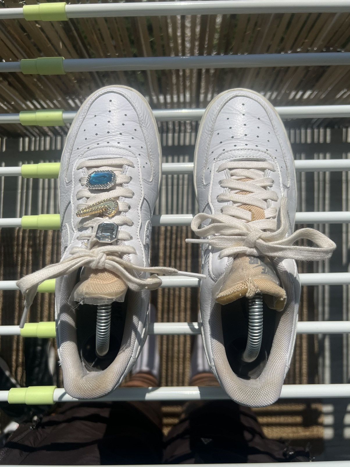 Designer × Nike Nike Air Force 1 Bling shoes sneakers US8 streetwear casual Size US 8 / IT 38 - 8 Thumbnail